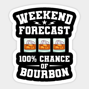 Weekly Forecast Weekend Bourbon Gift Sticker